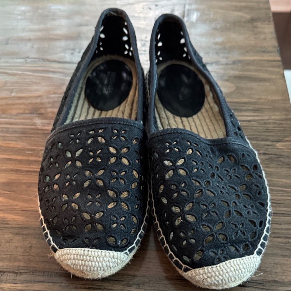 Black Michael Kors Espadrille Flats